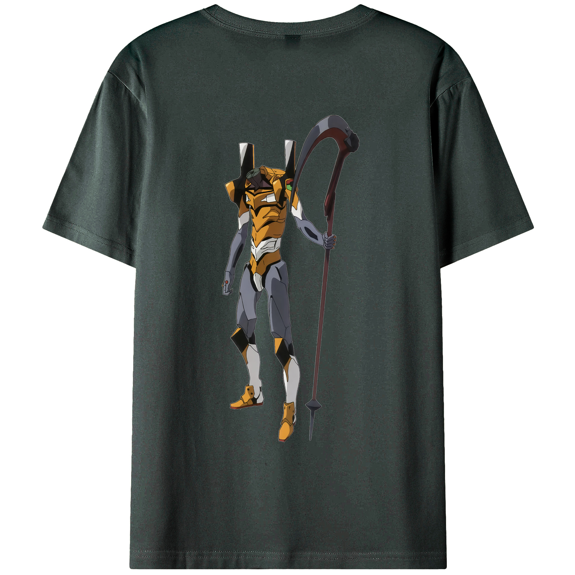 （画像用） EVA 新世紀エヴァンゲリオン 綿100％ メンズ半袖Tシャツ（バックプリント） 通気性
